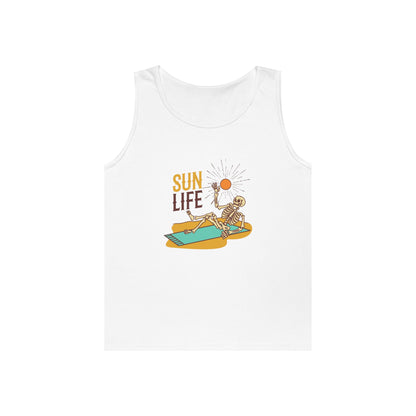 Sun Life Skeleton Unisex Heavy Cotton Tank Top