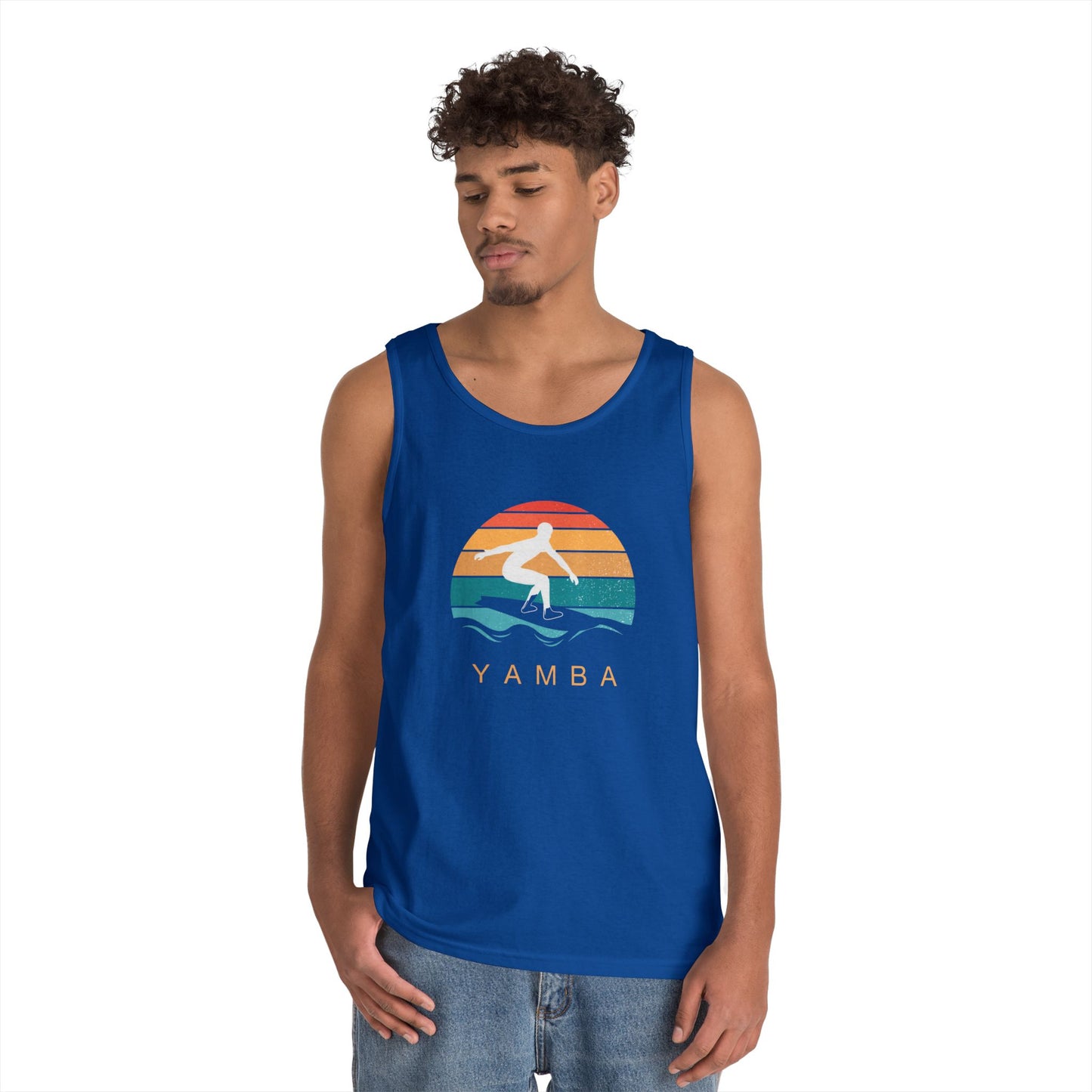 Yamba Surfing Unisex Heavy Cotton Tank Top - Summer Vibes Apparel