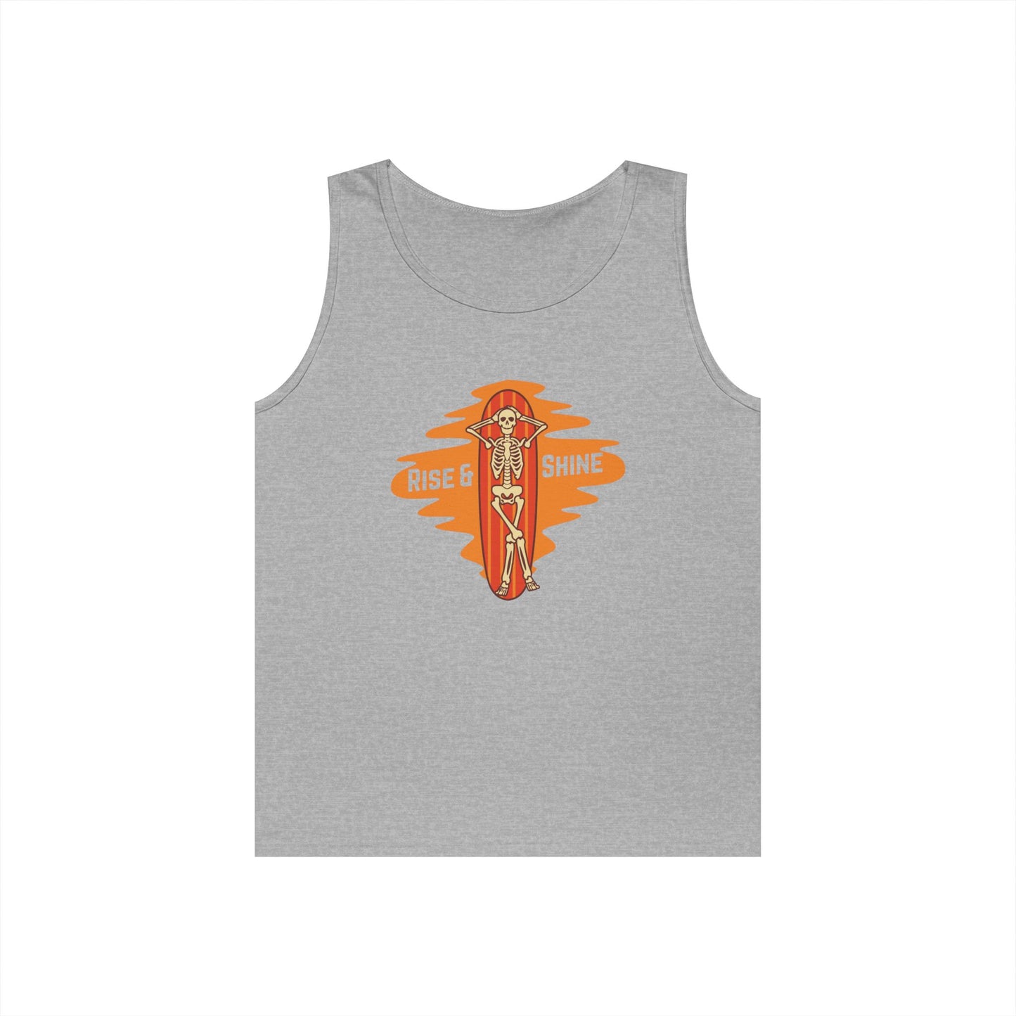 Rise & Shine Unisex Cotton Tank Top - Motivational Summer Wear