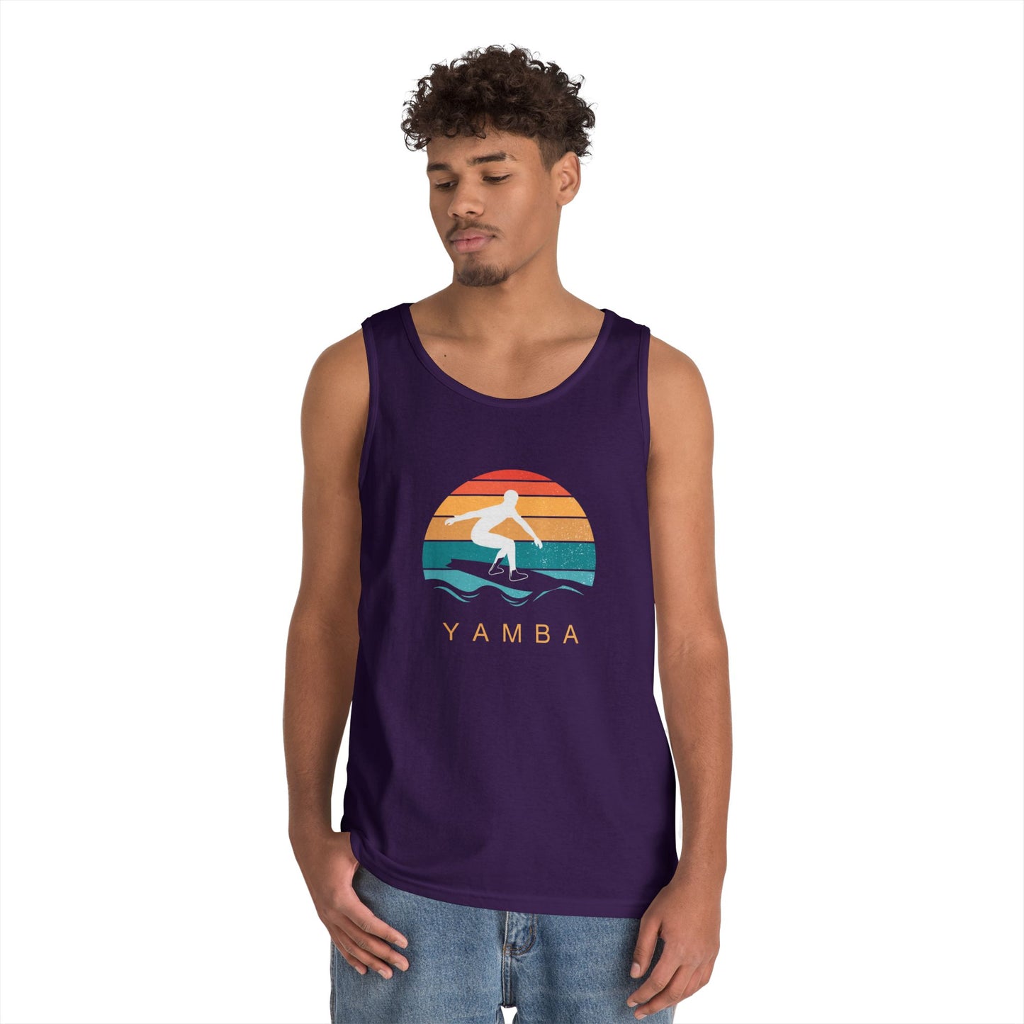 Yamba Surfing Unisex Heavy Cotton Tank Top - Summer Vibes Apparel