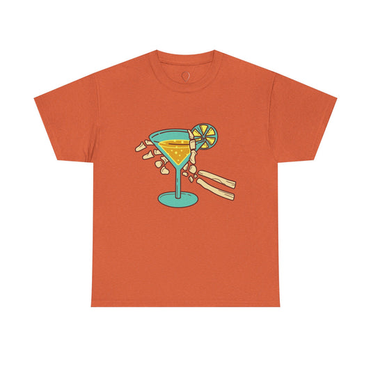 Summer Vibes Cocktail Tee - Fun Unisex Heavy Cotton T-Shirt