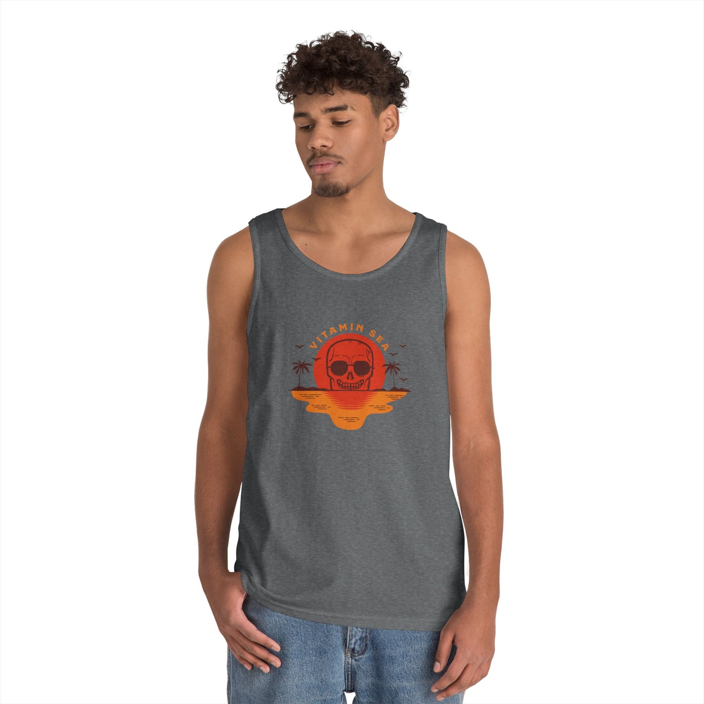 Vitamin Sea Unisex Heavy Cotton Tank Top - Summer Vibes Apparel