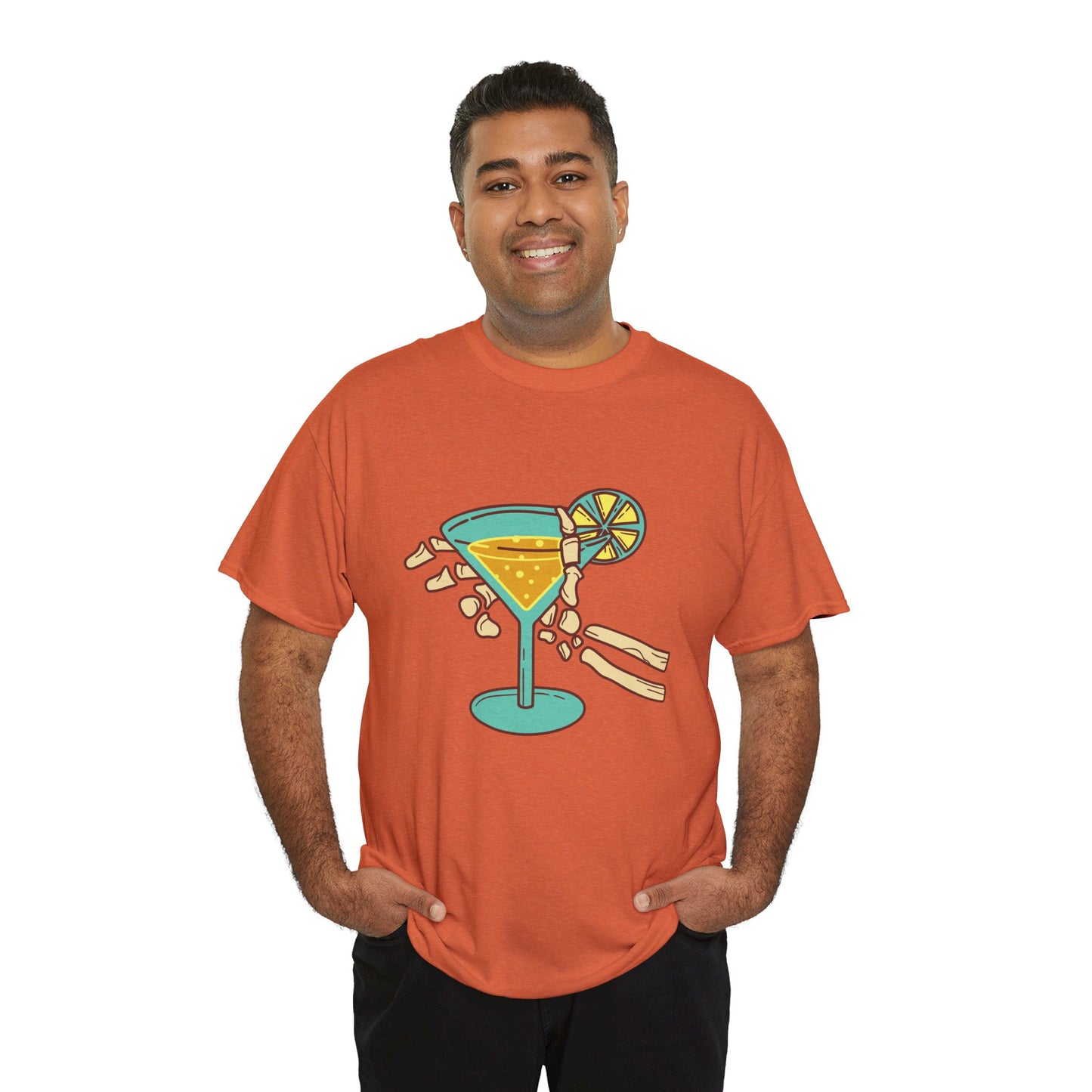 Summer Vibes Cocktail Tee - Fun Unisex Heavy Cotton T-Shirt