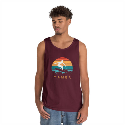 Yamba Surfing Unisex Heavy Cotton Tank Top - Summer Vibes Apparel