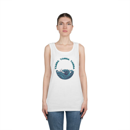 Ocean Vibes Unisex Heavy Cotton Tank Top - YAMRA Design