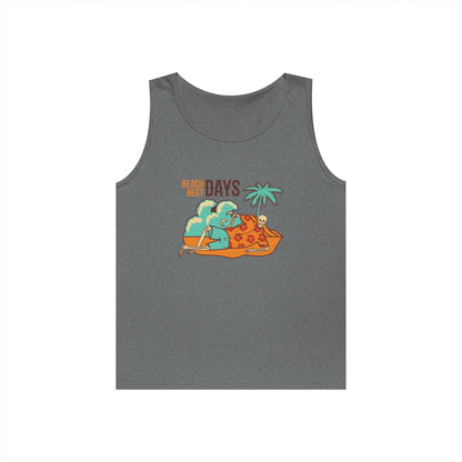 Beach Days Unisex Heavy Cotton Tank Top - Summer Vibes Apparel