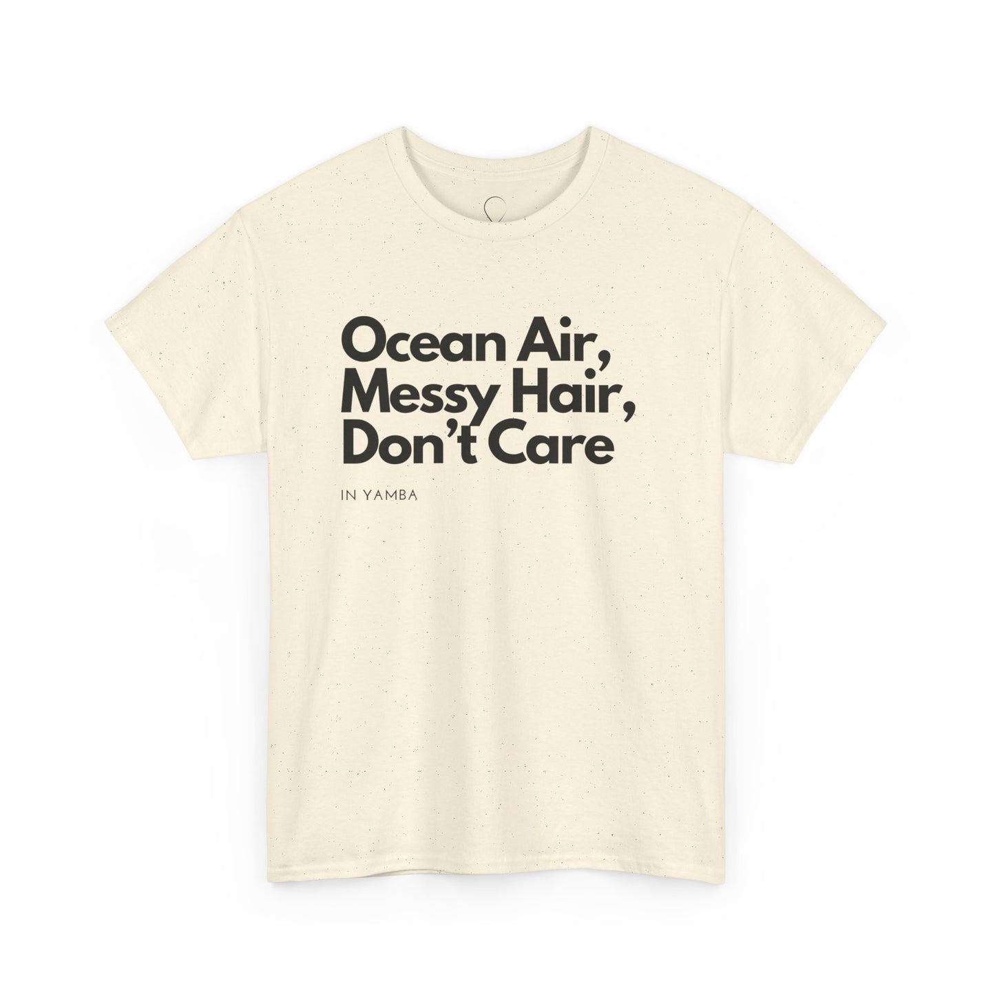 Ocean Air Messy Hair Unisex Heavy Cotton Tee