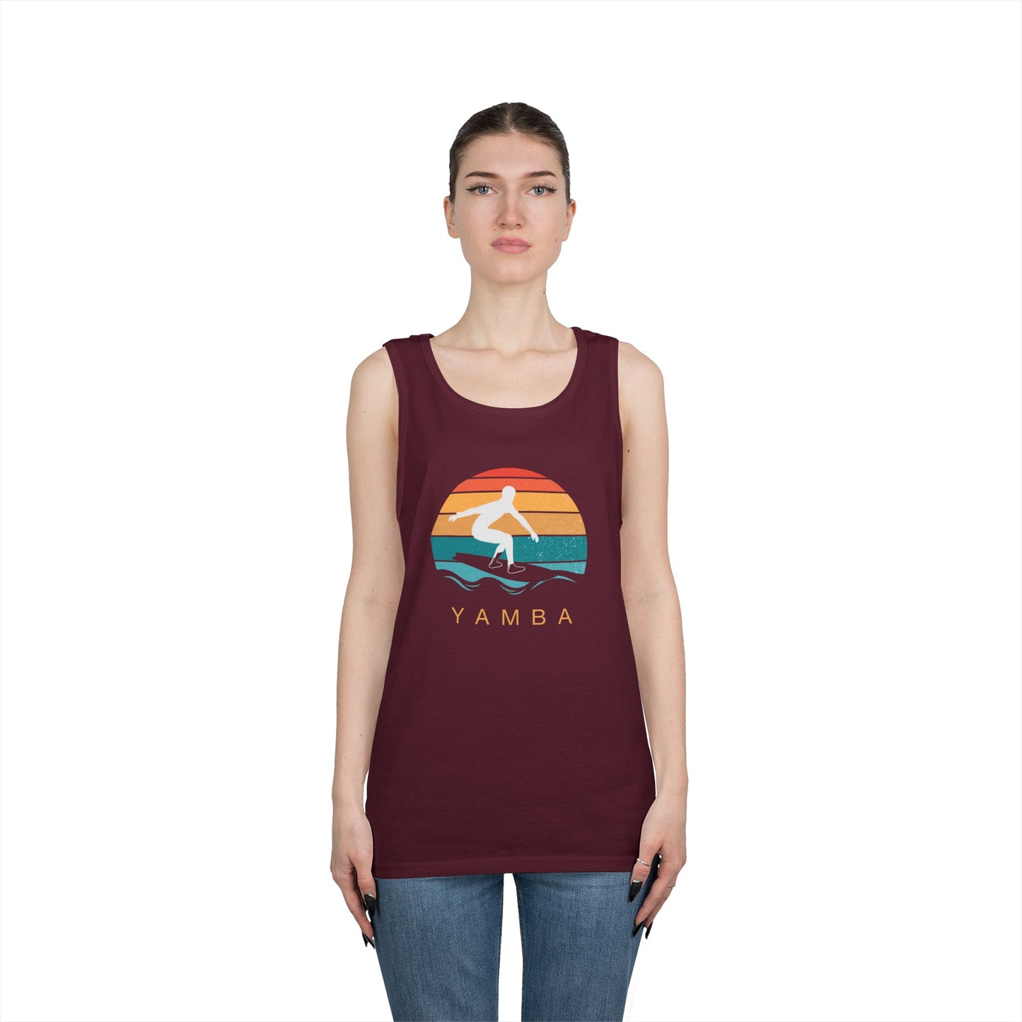 Yamba Surfing Unisex Heavy Cotton Tank Top - Summer Vibes Apparel