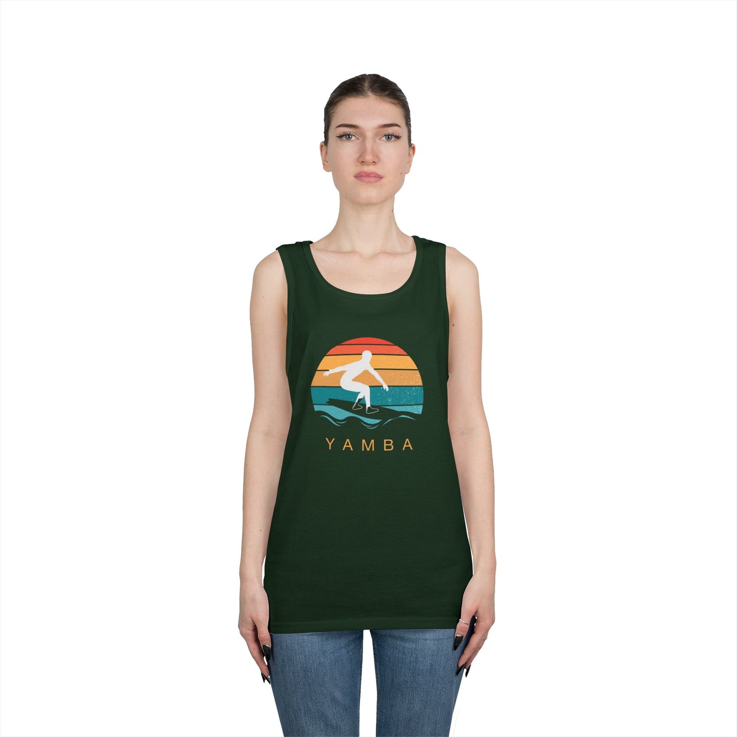 Yamba Surfing Unisex Heavy Cotton Tank Top - Summer Vibes Apparel