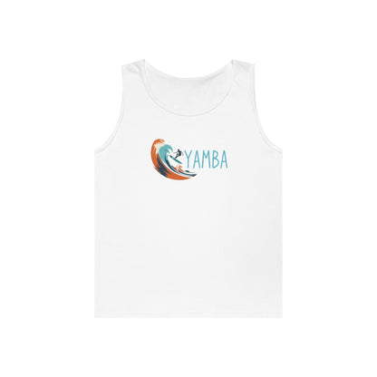 Yamba Wave Unisex Heavy Cotton Tank Top - Perfect for Summer Adventures