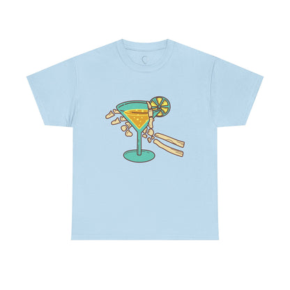 Summer Vibes Cocktail Tee - Fun Unisex Heavy Cotton T-Shirt