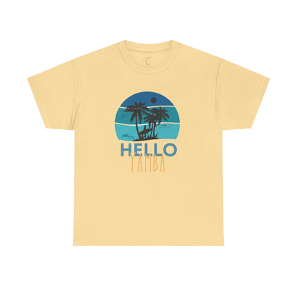 Tropical Hello Tampa Unisex Heavy Cotton Tee