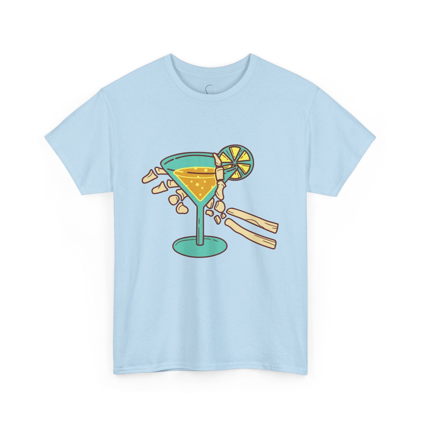 Summer Vibes Cocktail Tee - Fun Unisex Heavy Cotton T-Shirt