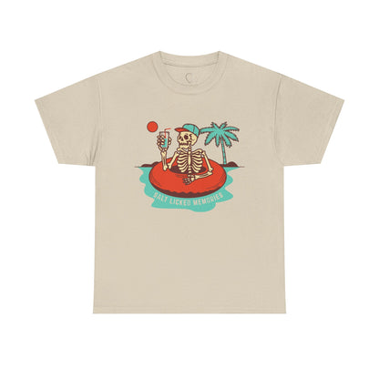 Salt Licked Memories Graphic Tee - Fun Summer Vibe Unisex Heavy Cotton Shirt